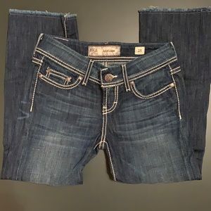 BKE Denim “Addison” Capri Women’s 25 dark wash